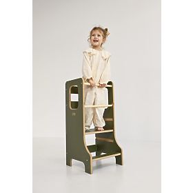 Učící věz SLIM M - olivová, baby wood