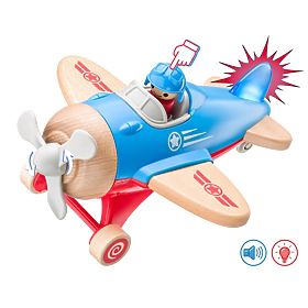 Velké letadlo s pilotem - svítí a vydává zvuky