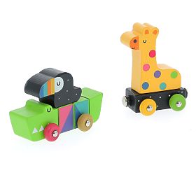 Vilac Barevný vláček zvířatka Andy Westfac, Vilac