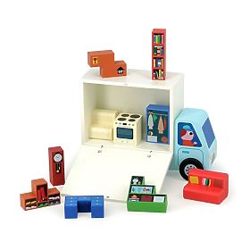 Vilac Dřevěná logická hra Nalož to správně! Stěhováci, Vilac