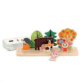 Vilac Dřevěná logická hra Postav to správně! Les, Vilac