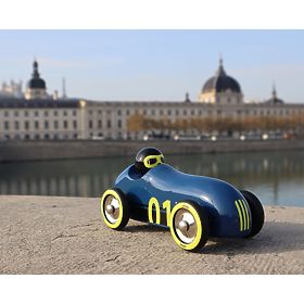 Vilac Dřevěné auto Old Sport Compet tmavě modré, Vilac