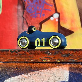 Vilac Dřevěné auto Old Sport Compet tmavě modré