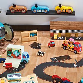 Vilac Dřevěné auto Old Sport Compet tyrkysové, Vilac