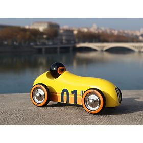 Vilac Dřevěné auto Old Sport Compet žluté, Vilac