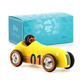 Vilac Dřevěné auto Old Sport Compet žluté, Vilac
