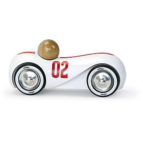 Vilac Dřevěné auto Streamline vintage bílé, Vilac