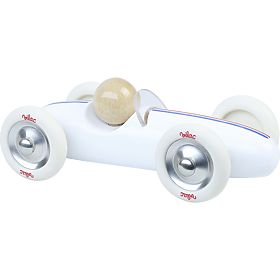 Vilac Dřevěné auto velké Grand prix vintage bílé, Vilac