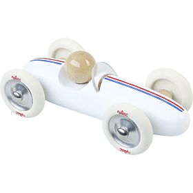 Vilac Dřevěné auto velké Grand prix vintage bílé, Vilac