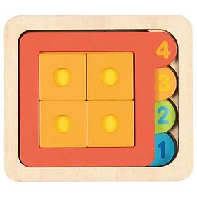 Vrstevné puzzle tvary a čísla