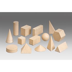 Wissner Dřevěná sada geometrických těles 14 ks