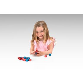 Wissner Kostky červené a modré 100 ks