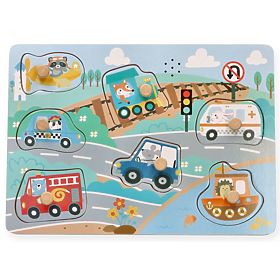 Zvukové puzzle Vozidla