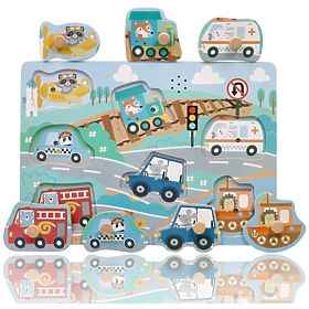 Zvukové puzzle Vozidla