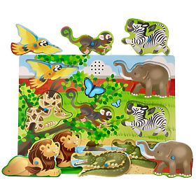 Zvukové puzzle Zvířata ze Zoo
